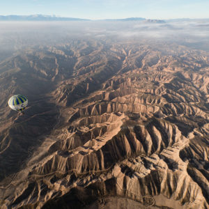 vuelo en globo por el geoparque de granada