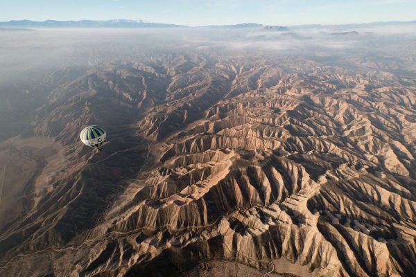 vuelo en globo por el geoparque de granada